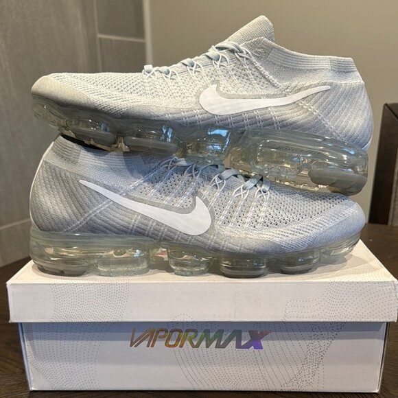 Men’s Nike Vapormax Flyknit White - Picture 1 of 7